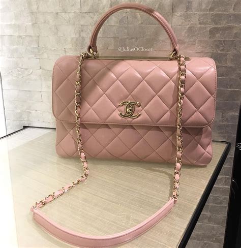 luxury pink Chanel bag